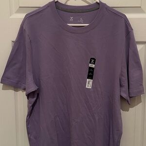 NWT Men's Purple Xersion X-treme Tee Quick Dry Shirt Size L